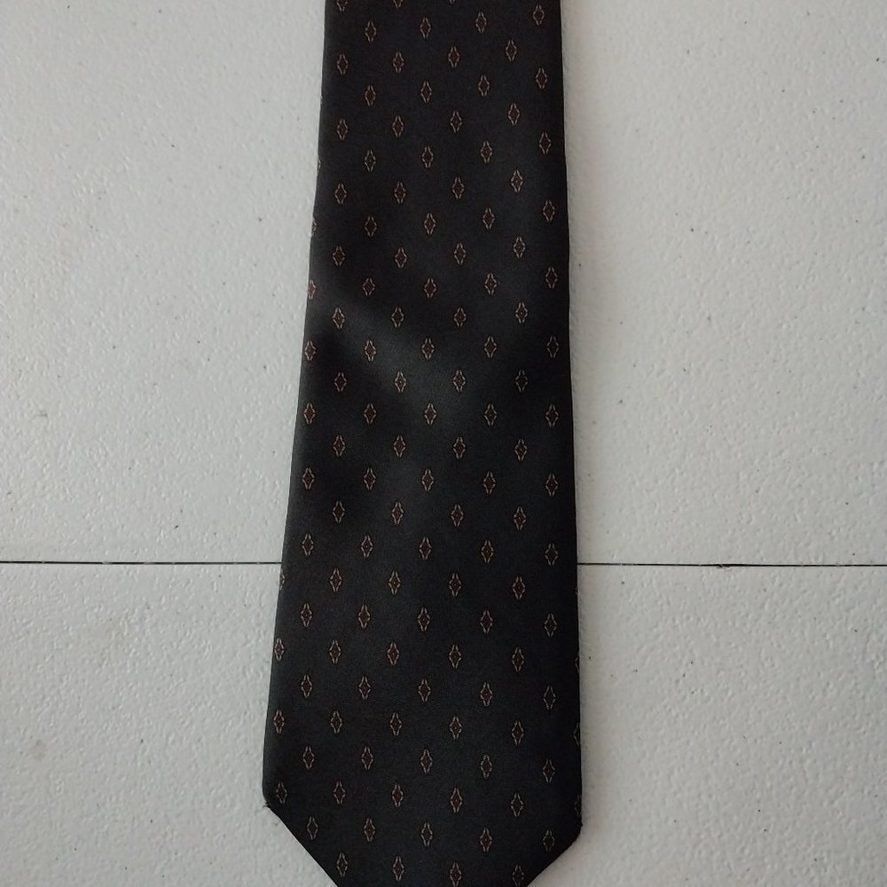 Calvin Klein Brown Patterned Necktie